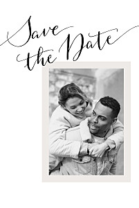 Save the date classique bel avenir blanc Save the date classique bel avenir blanc