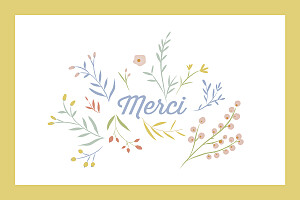 Carte de remerciement jaune brin d'été jaune Carte de remerciement jaune brin d'été jaune