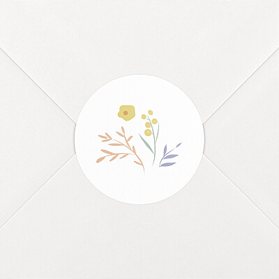 Stickers naissance brins d'été abricot Stickers naissance brins d'été abricot