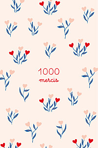 Carte de remerciement avec photo jardin de flœurs rouge Carte de remerciement avec photo jardin de flœurs rouge