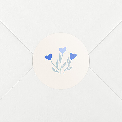 Stickers naissance jardin de flœurs bleu Stickers naissance jardin de flœurs bleu