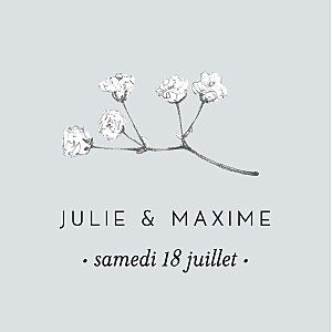 Etiquette perforée mariage bleu joli brin bleu Etiquette perforée mariage bleu joli brin bleu