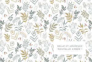 Carte de voeux photos liberty feuillage or Carte de voeux photos liberty feuillage or