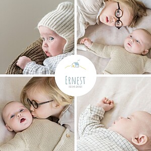 Faire-part de naissance beige ton petit univers couleur Faire-part de naissance beige ton petit univers couleur