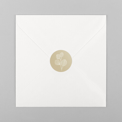 Stickers pour enveloppes mariage Envolée d'eucalyptus - Non personnalisable