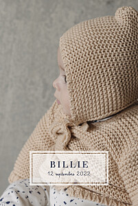 Faire-part de naissance : notre sélection hivernale petite étiquette (portrait) blanc Faire-part de naissance : notre sélection hivernale petite étiquette (portrait) blanc