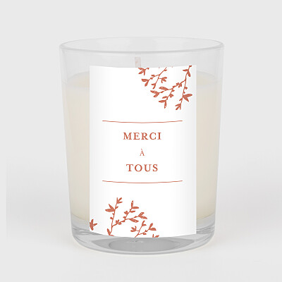 Étiquette autocollante mariage reflets dans l'eau terracotta Étiquette autocollante mariage reflets dans l'eau terracotta