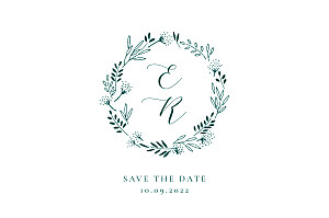 Save the date ronde des prés vert Save the date ronde des prés vert
