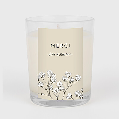 Étiquette autocollante mariage joli brin beige Étiquette autocollante mariage joli brin beige