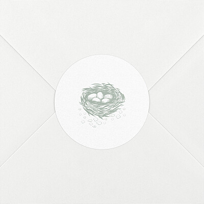 Stickers pour enveloppes naissance histoire du soir vert Stickers pour enveloppes naissance histoire du soir vert