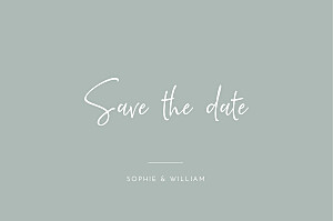 Save the date intemporel vert Save the date intemporel vert