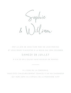Faire-part de mariage vert intemporel vert Faire-part de mariage vert intemporel vert