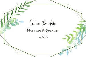 Save the date bleu enchanté bleu Save the date bleu enchanté bleu