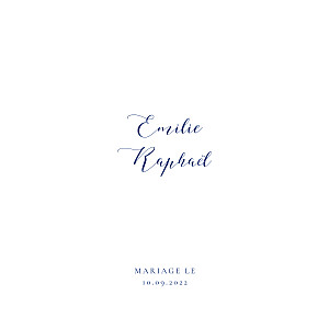 Faire-part de mariage champêtre ronde des prés bleu Faire-part de mariage champêtre ronde des prés bleu