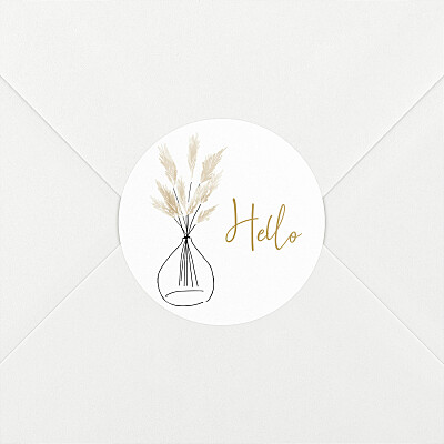 Stickers pour enveloppes naissance green family blanc Stickers pour enveloppes naissance green family blanc