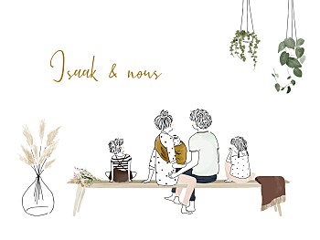 Affiche green family blanc Affiche green family blanc