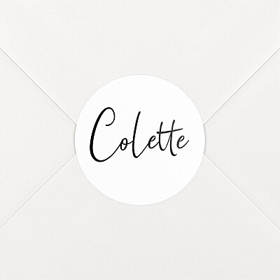 Stickers pour enveloppes naissance candeur blanc Stickers pour enveloppes naissance candeur blanc