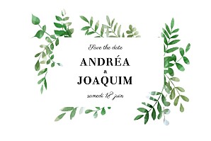 Save the date classique sous la pergola vert Save the date classique sous la pergola vert