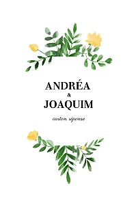 Carton réponse mariage jaune sous la pergola jaune Carton réponse mariage jaune sous la pergola jaune