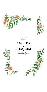 Menu de mariage rouge sous la pergola rouge Menu de mariage rouge sous la pergola rouge