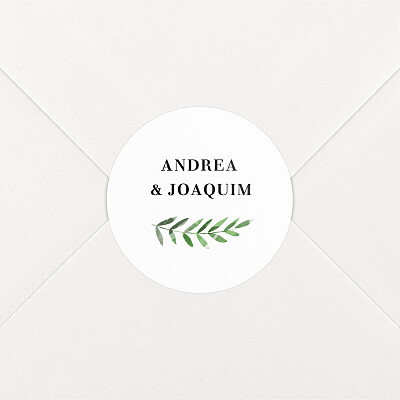 Stickers pour enveloppes mariage sous la pergola vert Stickers pour enveloppes mariage sous la pergola vert