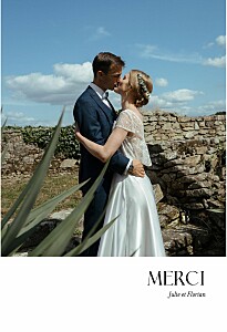 Carte de remerciement mariage simplement blanc Carte de remerciement mariage simplement blanc