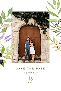Save the date classique quatre saisons été Save the date classique quatre saisons été