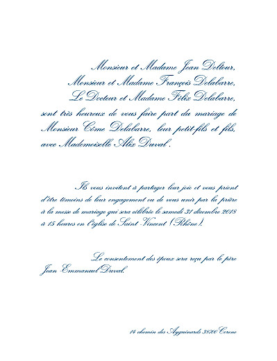Faire-part de mariage Traditionnel (grand format) blanc - Page 3 Faire-part de mariage Traditionnel (grand format) blanc - Page 3