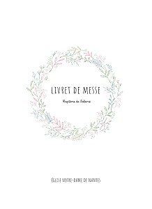 Livret de messe fille ronde des prés rose Livret de messe fille ronde des prés rose