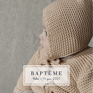 Faire-part de baptême garçon petite étiquette blanc Faire-part de baptême garçon petite étiquette blanc