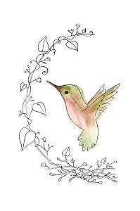 Carte de correspondance blanc petit colibri beige et blanc Carte de correspondance blanc petit colibri beige et blanc