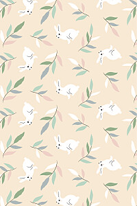 Carte de remerciement avec photo liberty lapin beige Carte de remerciement avec photo liberty lapin beige