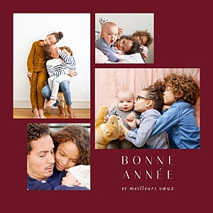 Carte de voeux barbe à papa noël rouge Carte de voeux barbe à papa noël rouge