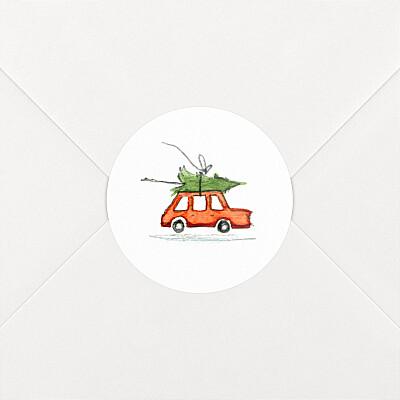 Stickers pour enveloppes vœux jingle bells Stickers pour enveloppes vœux jingle bells