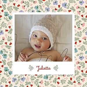 Faire-part de naissance rouge mon premier liberty rouge Faire-part de naissance rouge mon premier liberty rouge