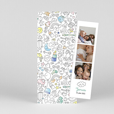 Faire-part de naissance marque-page à colorier ! by omy (marque-page) couleurs Faire-part de naissance marque-page à colorier ! by omy (marque-page) couleurs