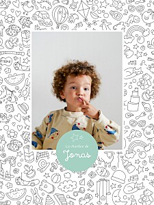 Affiche avec photo à colorier ! by omy blanc Affiche avec photo à colorier ! by omy blanc