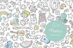 Carte de remerciement blanc à colorier ! by omy (paysage) multicolore Carte de remerciement blanc à colorier ! by omy (paysage) multicolore