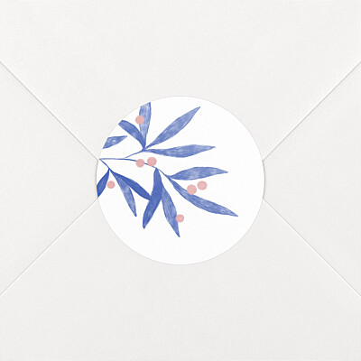 Stickers pour enveloppes naissance laurier rose Stickers pour enveloppes naissance laurier rose