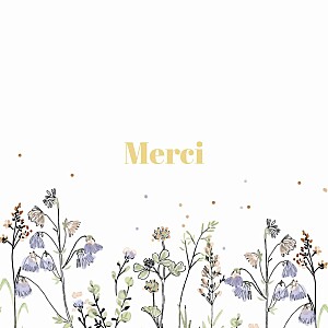 Carte de remerciement photos instant champêtre blanc Carte de remerciement photos instant champêtre blanc