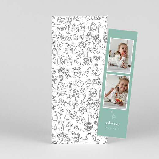 Carte d'anniversaire Cotillons - Rosemood