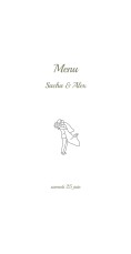 Menu de mariage Votre mariage en pictos Blanc Menu de mariage Votre mariage en pictos Blanc