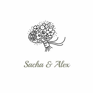 Etiquette perforée mariage votre mariage en pictos blanc Etiquette perforée mariage votre mariage en pictos blanc