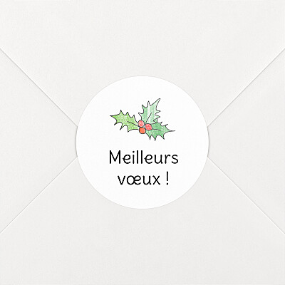 Stickers pour enveloppes vœux à colorier ! by omy blanc Stickers pour enveloppes vœux à colorier ! by omy blanc