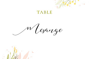 Marque-table mariage gaieté blanc Marque-table mariage gaieté blanc