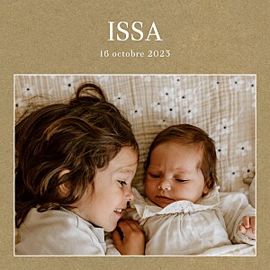 Faire-part de naissance photos magazine kraft Faire-part de naissance photos magazine kraft