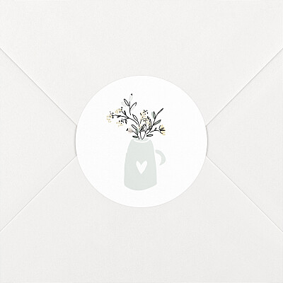 Stickers pour enveloppes naissance lovely baby blanc Stickers pour enveloppes naissance lovely baby blanc