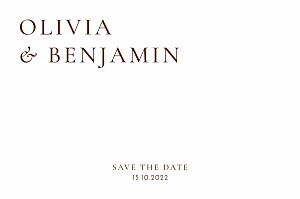 Save the date blanc laure de sagazan ii (dorure) blanc et bois de rose Save the date blanc laure de sagazan ii (dorure) blanc et bois de rose