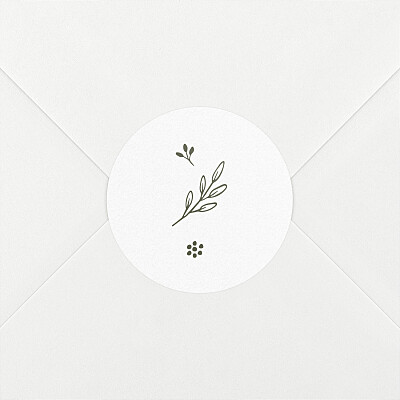 Stickers pour enveloppes mariage laure de sagazan ii blanc et vert Stickers pour enveloppes mariage laure de sagazan ii blanc et vert