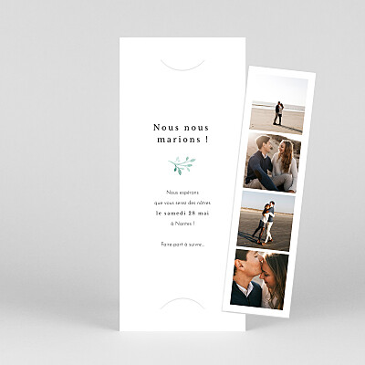 Save the date blanc ronde aquarellée (marque page) blanc Save the date blanc ronde aquarellée (marque page) blanc